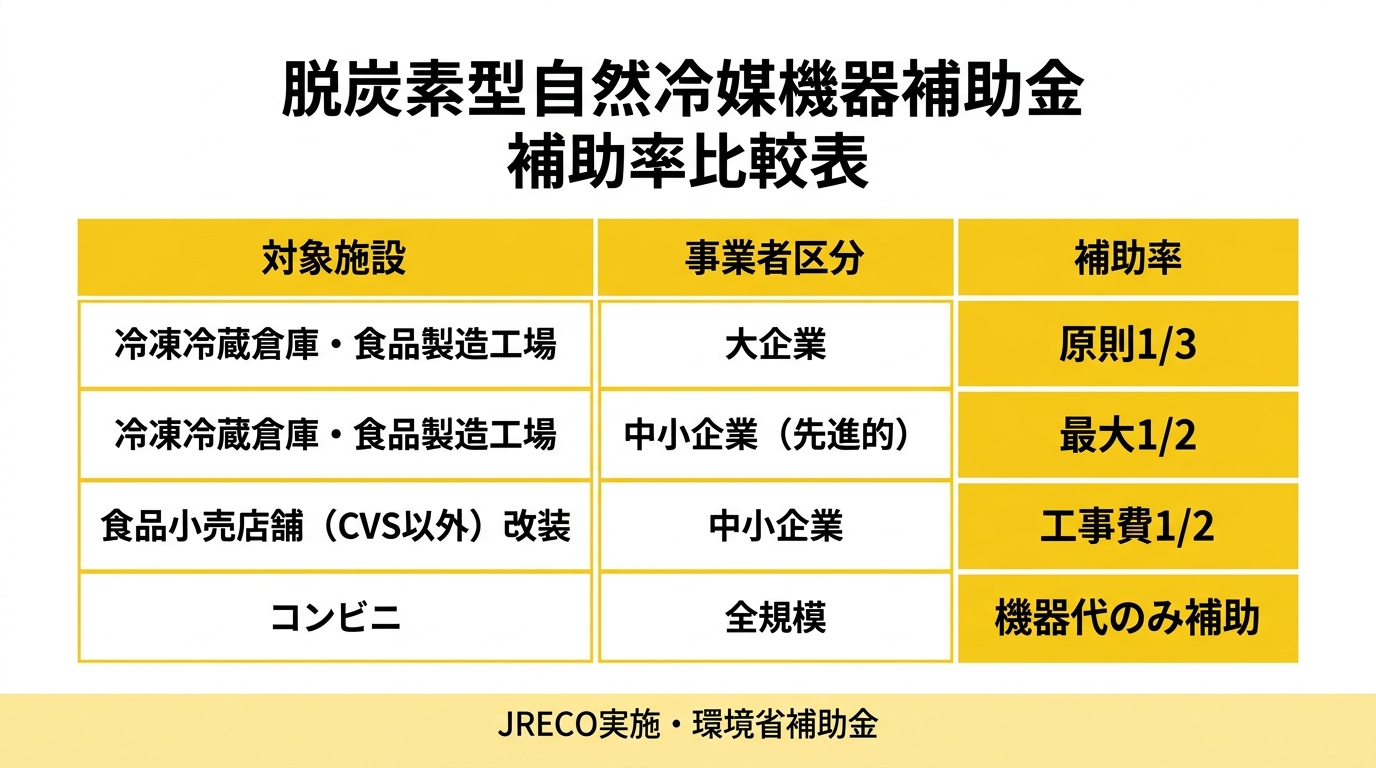補助率比較表