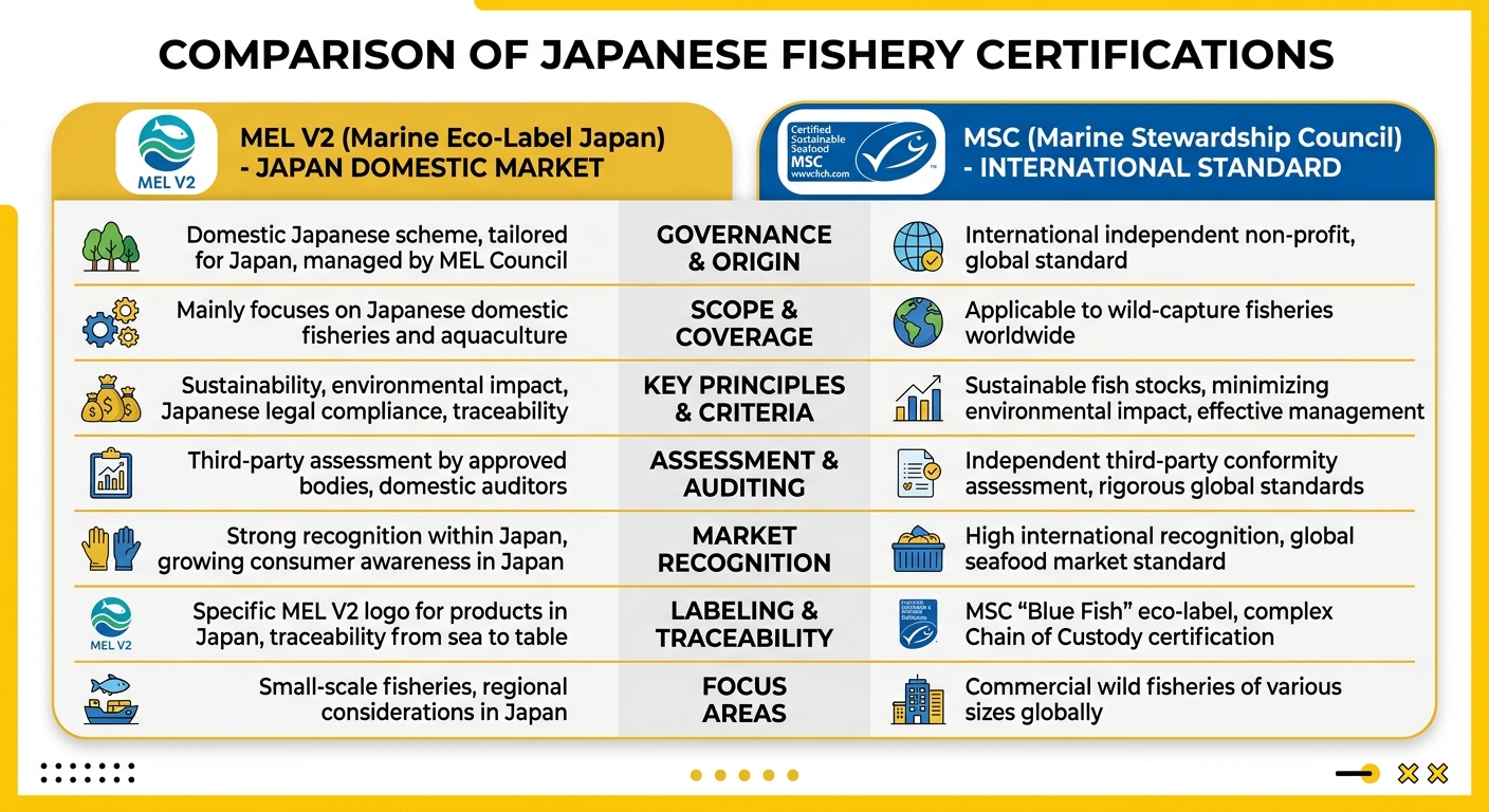 MEL V2とMSCの認証比較