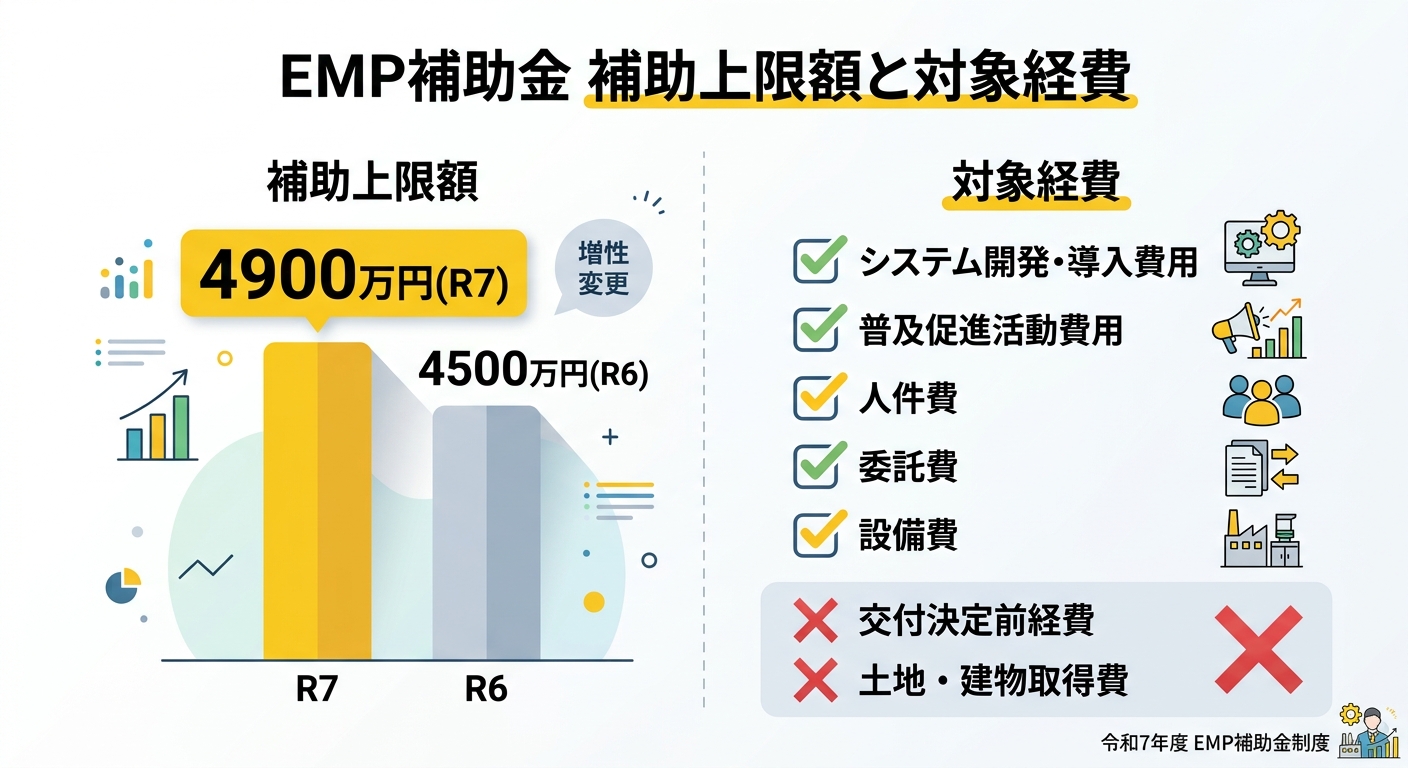 EMPの普及促進補助金 補助額比較と対象経費チェック
