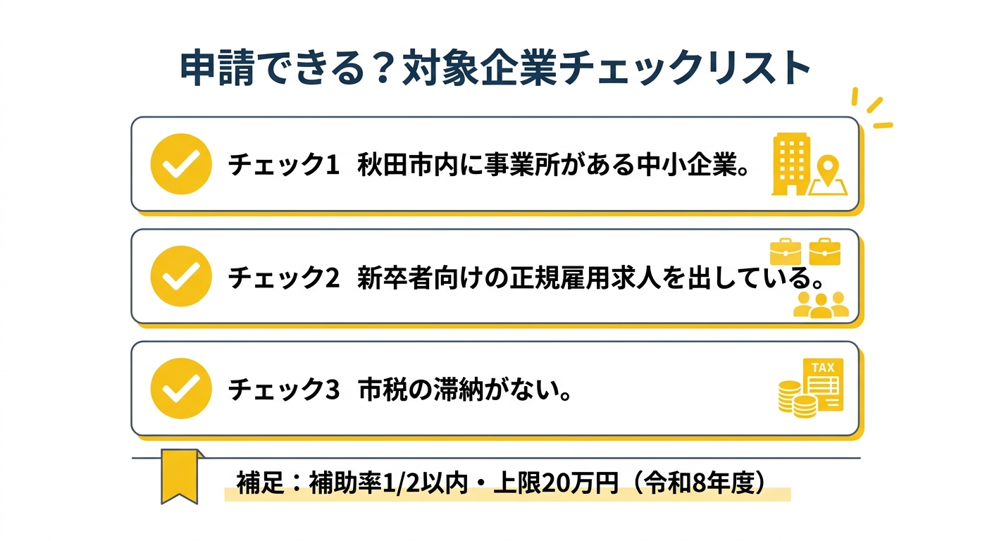 申請できる？対象企業チェックリスト