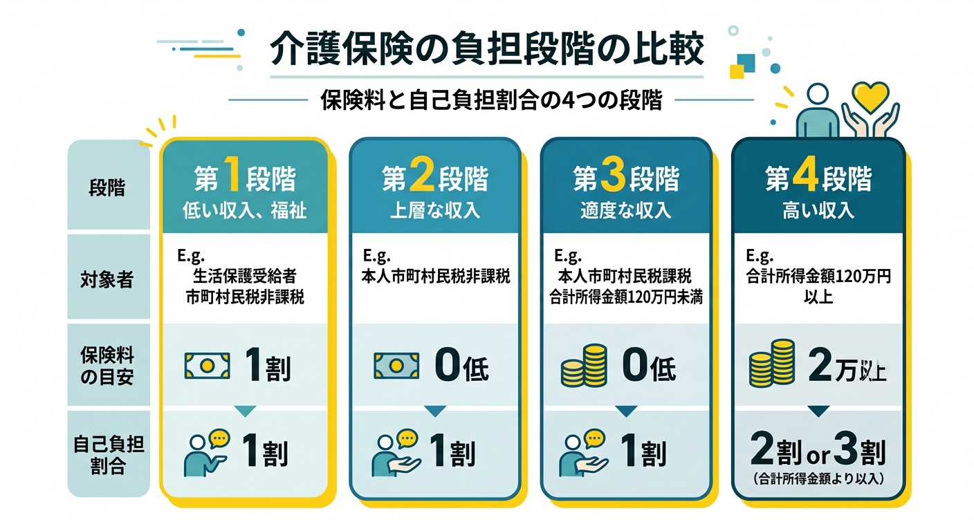 利用者負担段階の比較図