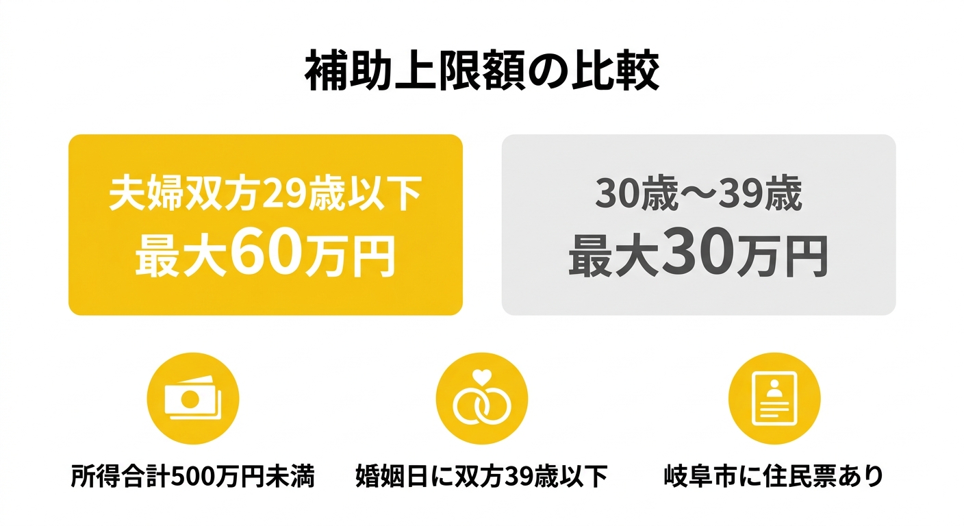 補助上限額の比較表