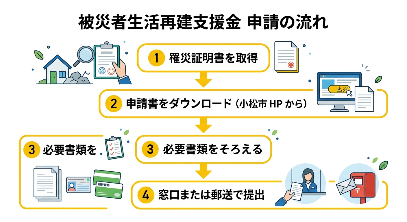 申請の流れ フロー図