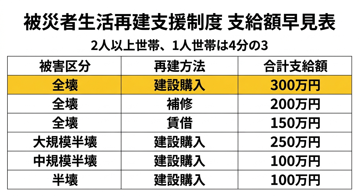 支給額早見表