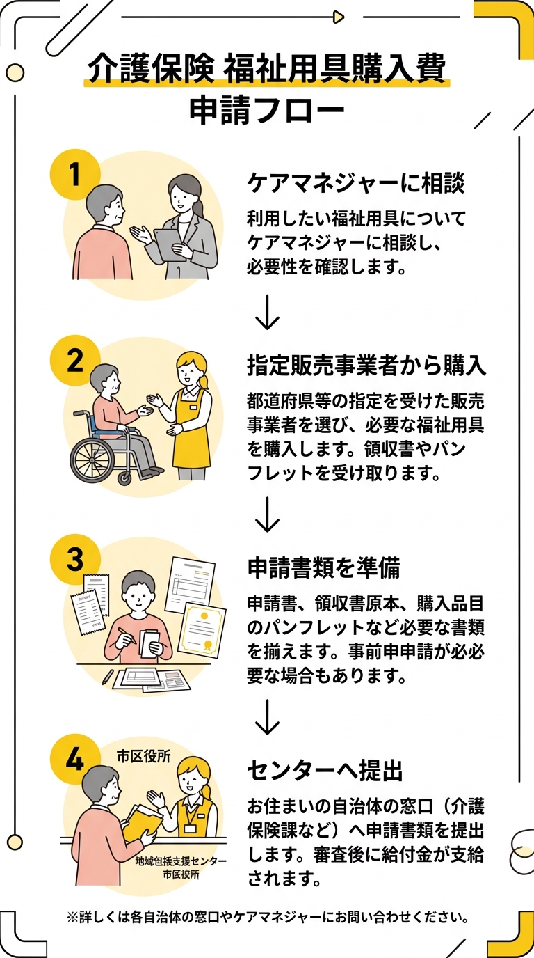 介護保険 福祉用具購入費 申請フロー