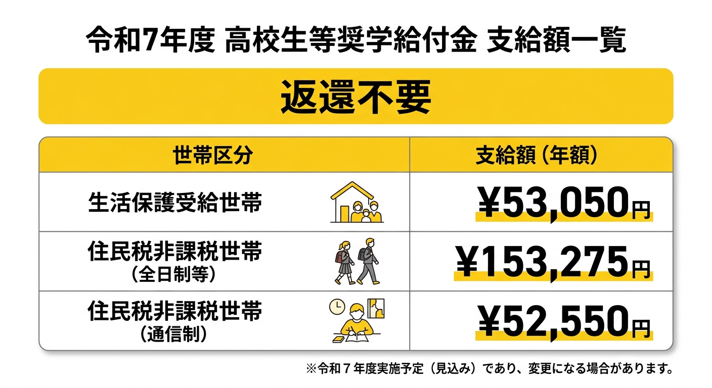 令和7年度支給額一覧