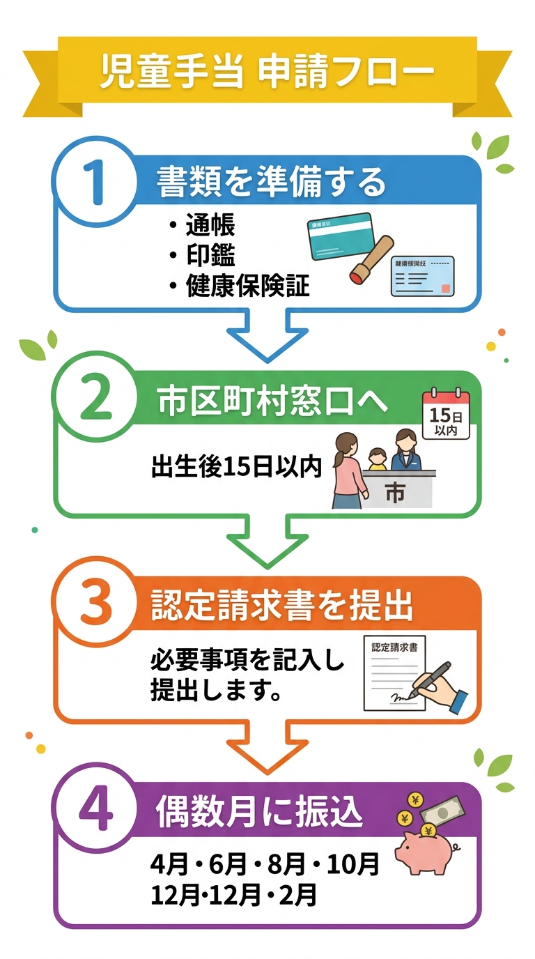 児童手当 申請フロー