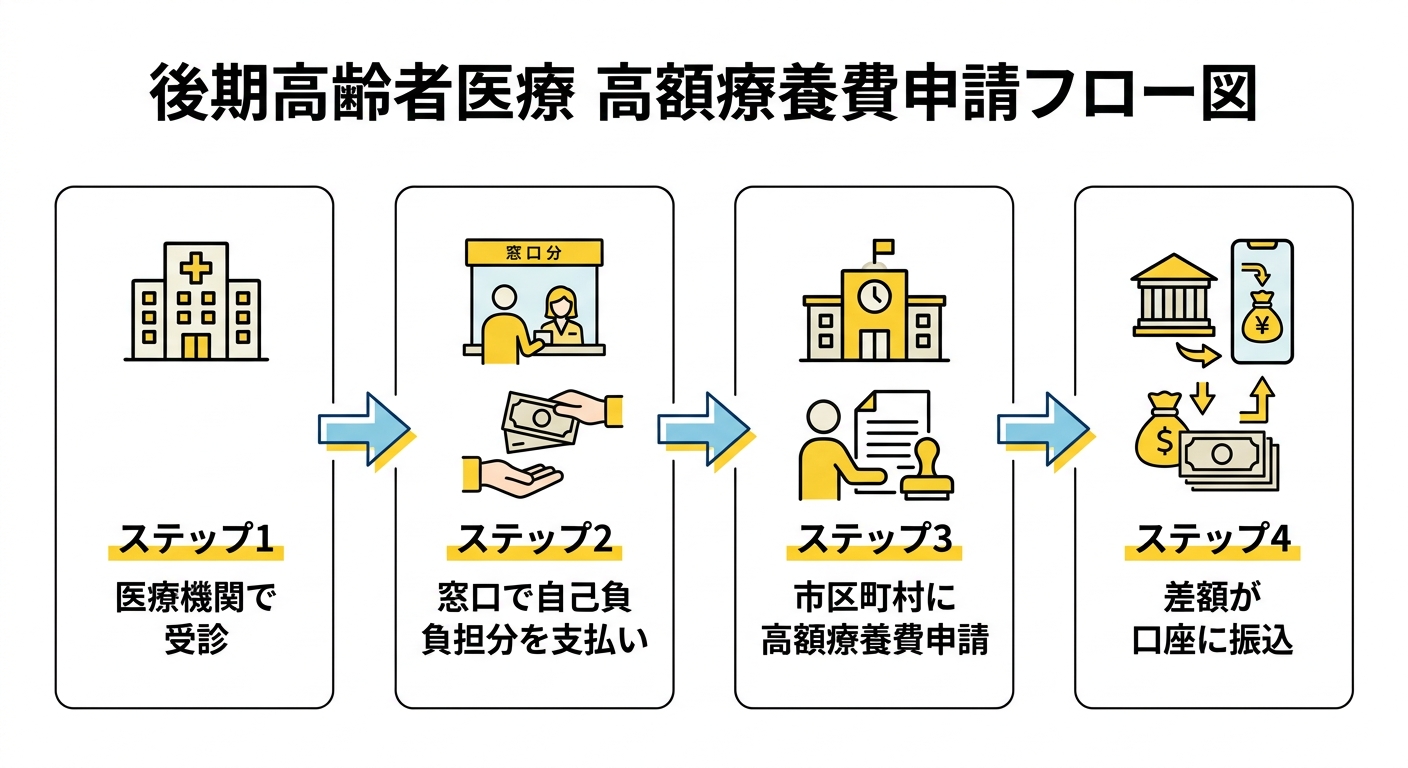 高額療養費 申請フロー図