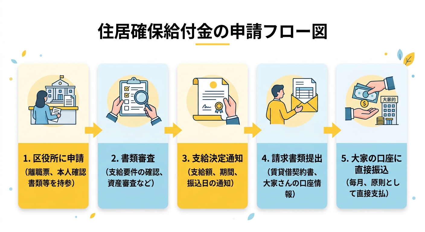 申請から受給までのフロー