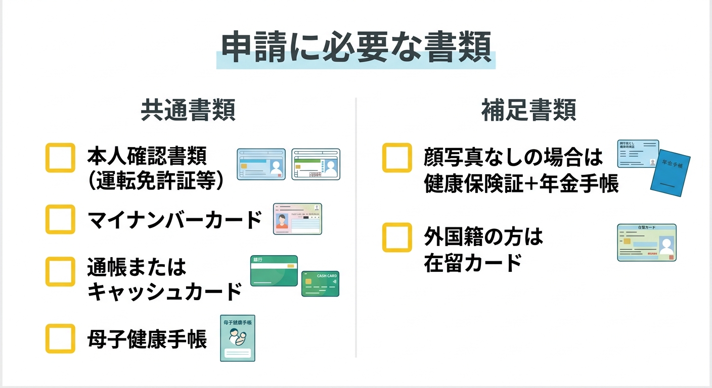 申請書類チェックリスト図