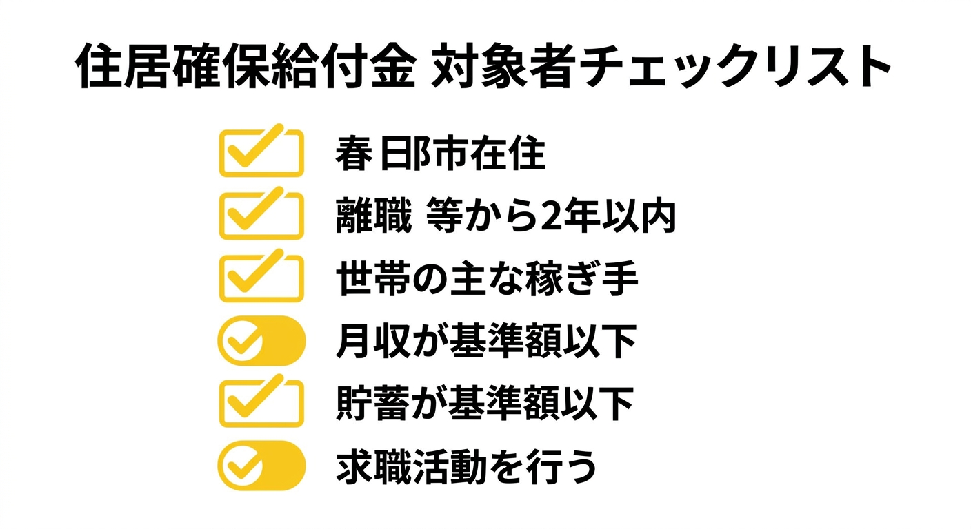 住居確保給付金 対象者チェック図