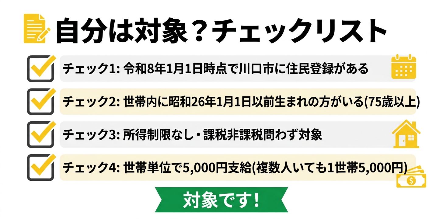 自分は対象?チェックリスト