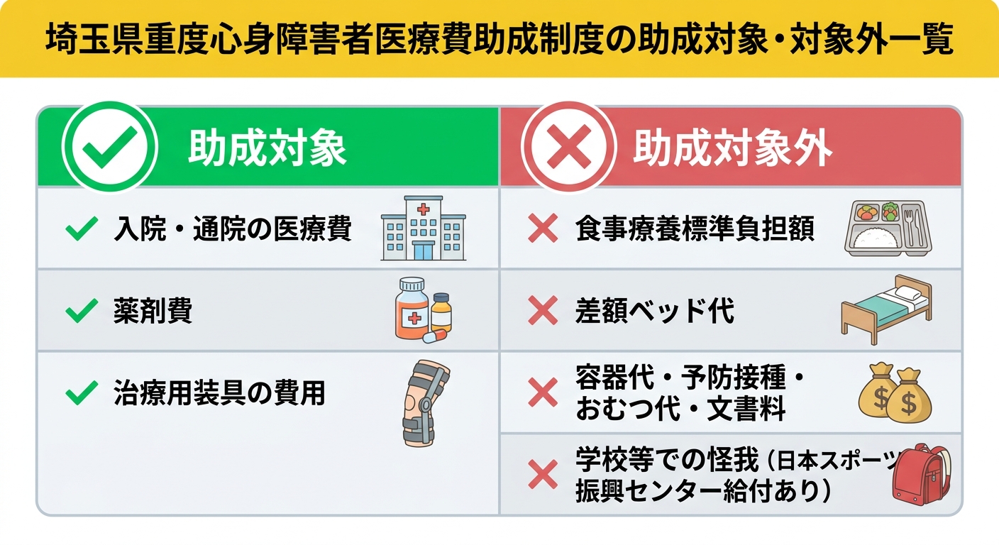 助成対象・対象外一覧