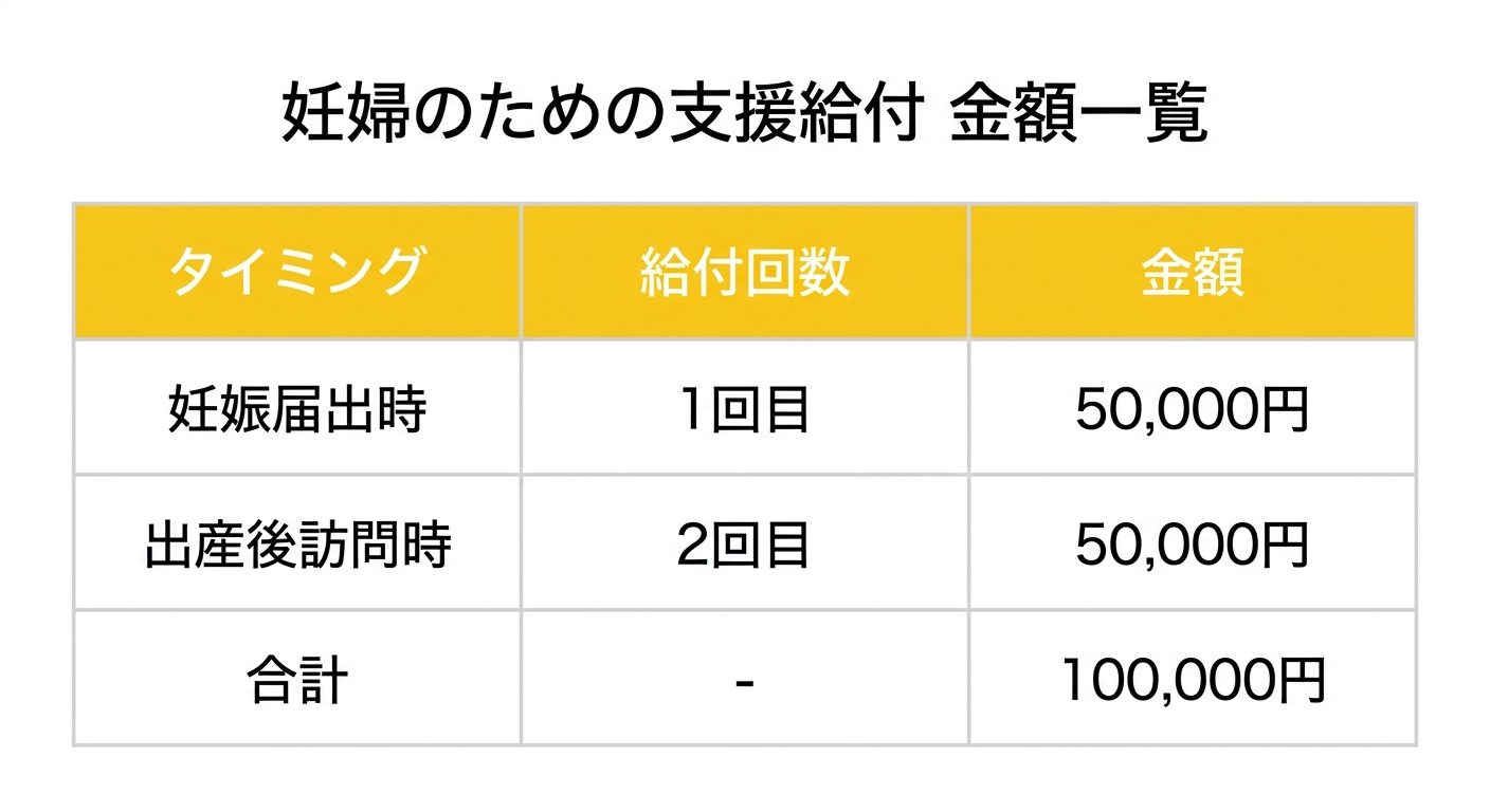 妊婦のための支援給付 金額一覧