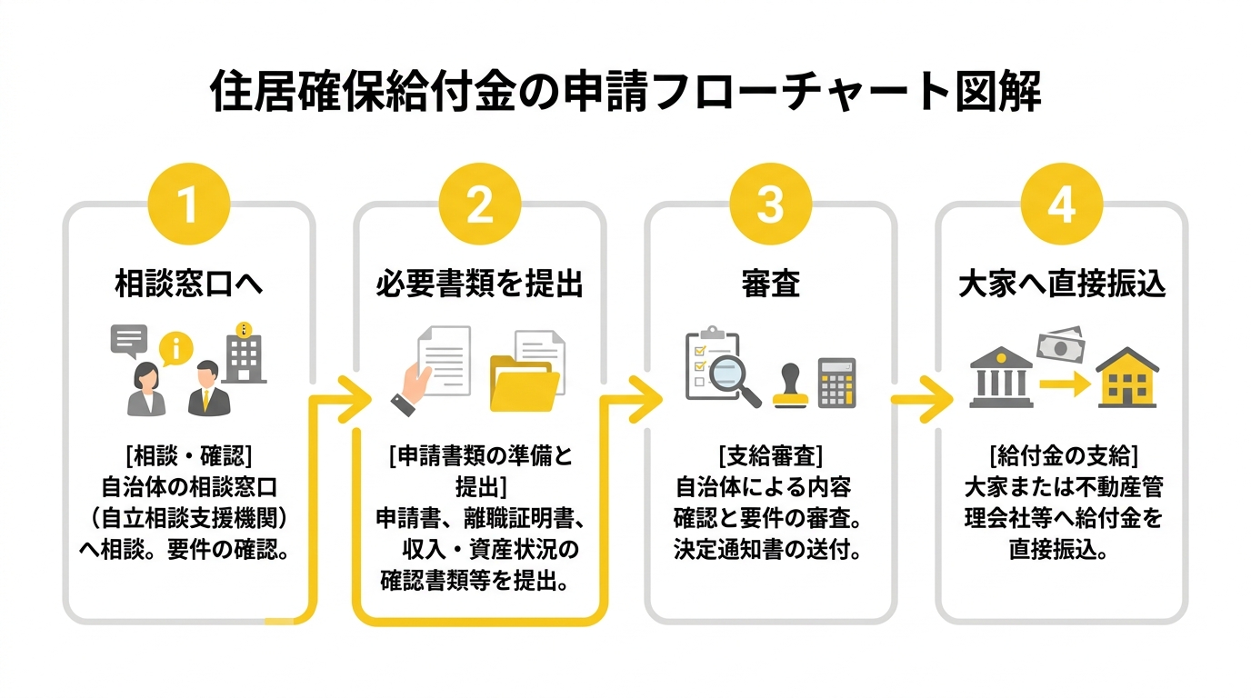 申請フローチャート図解
