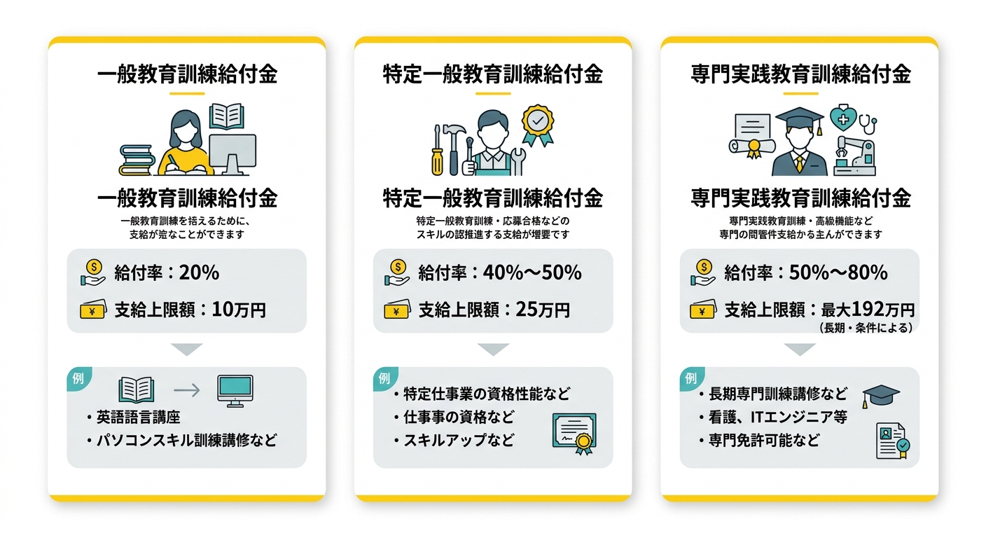 3種類の給付金比較図