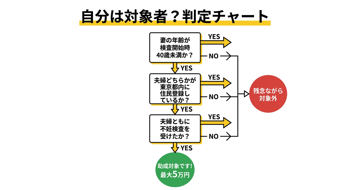 自分は対象者か判定チャート
