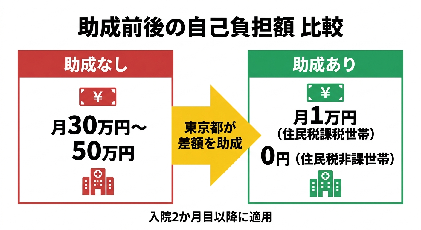 助成前後の自己負担額比較