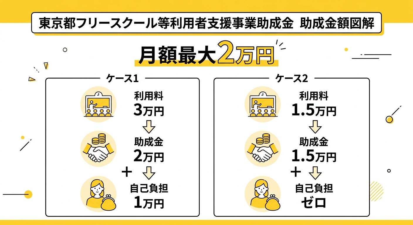 助成金額の計算方法を図解