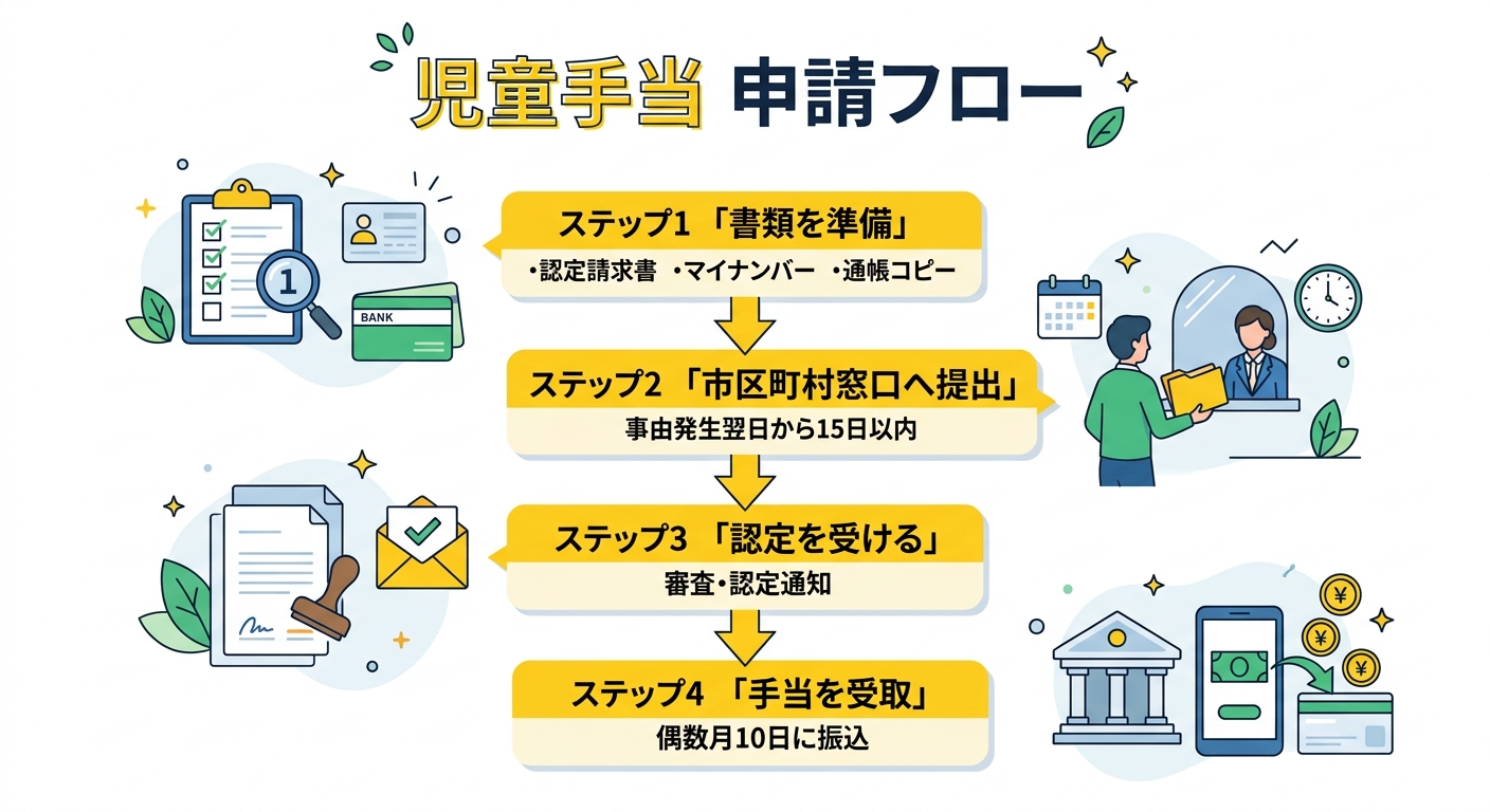 児童手当 申請フロー