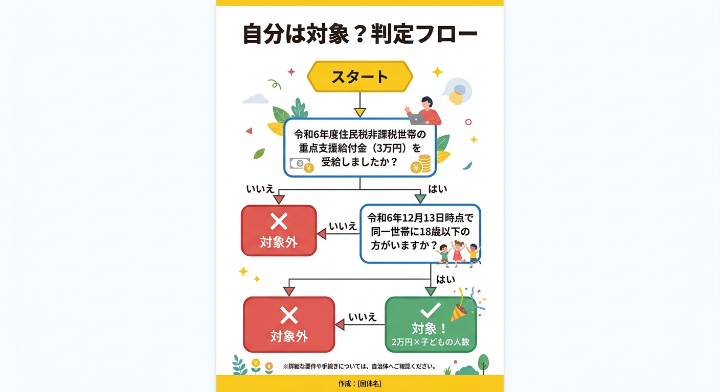 自分は対象?判定フロー