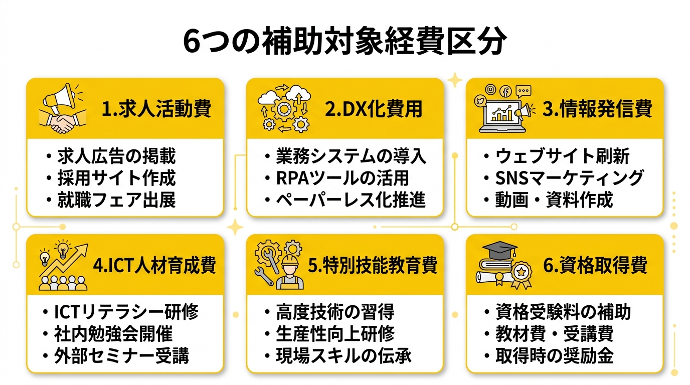 6つの補助対象経費区分