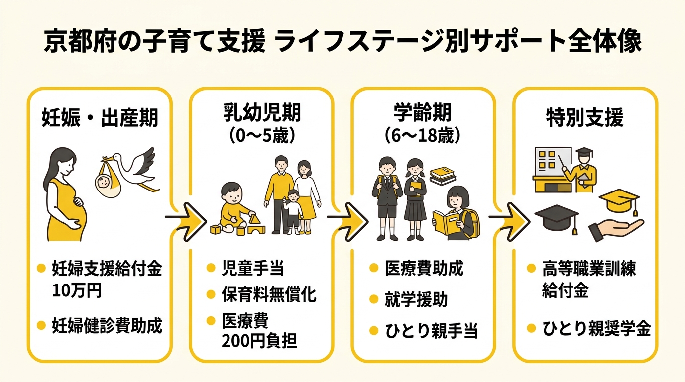ライフステージ別サポート全体像