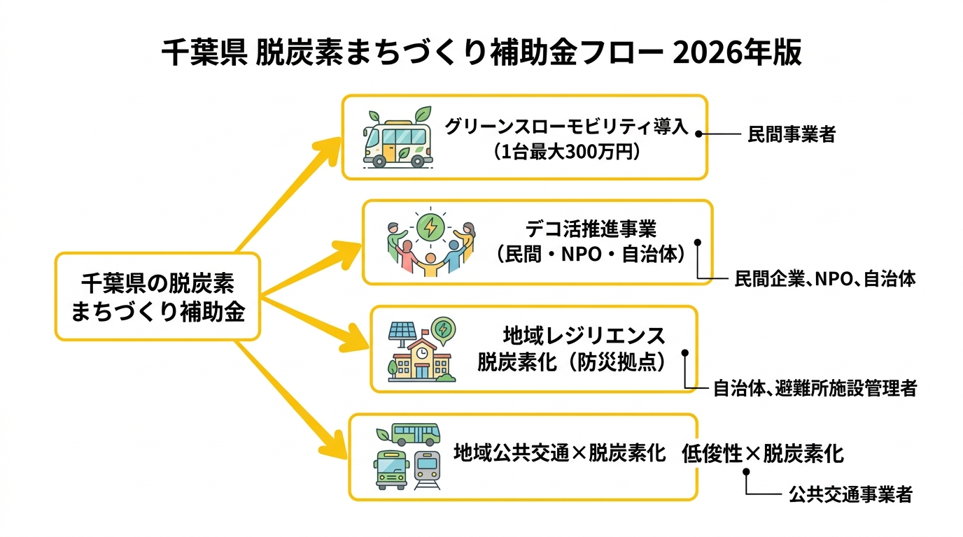 脱炭素まちづくり補助金フロー図