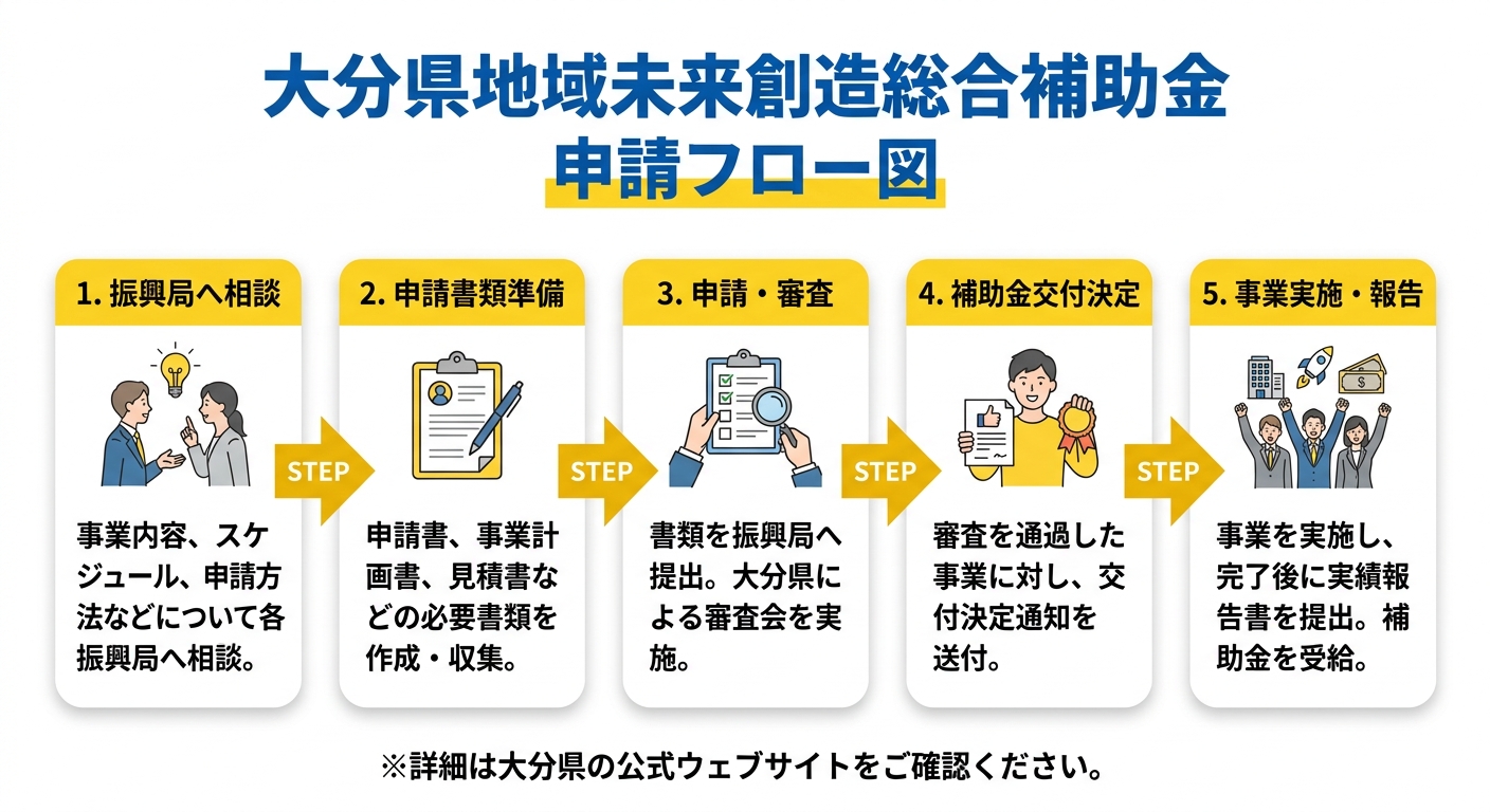 大分県 地域未来創造総合補助金 申請フロー