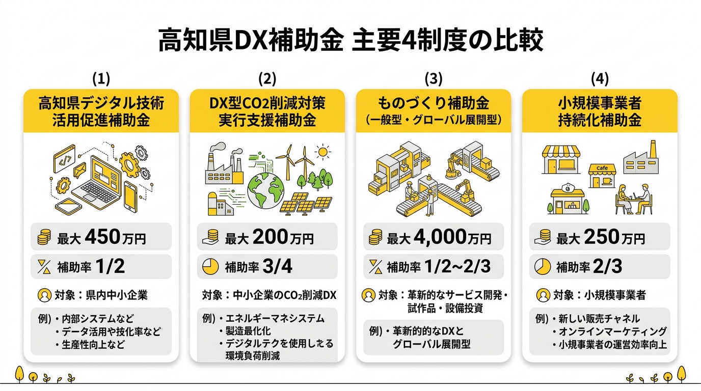 主要4制度の比較