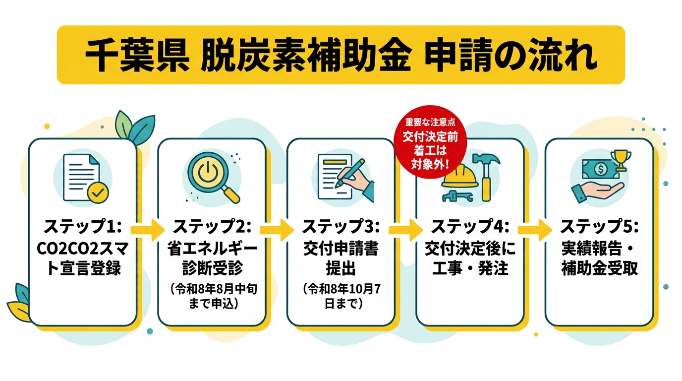 千葉県エコ・SDGs補助金 申請の流れ