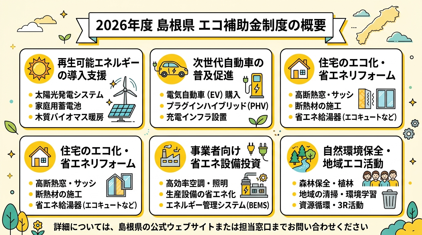 島根県エコSDGs補助金全体マップ