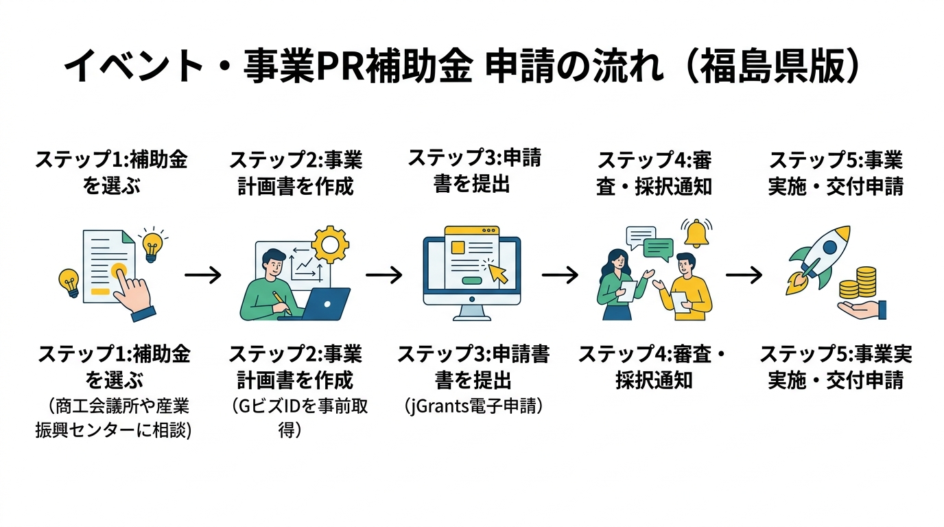 申請の流れフロー図