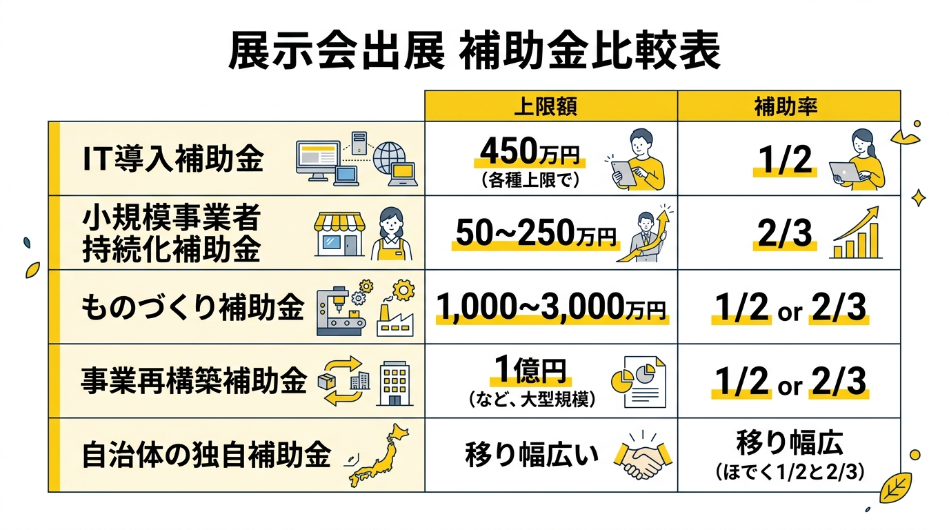 補助金比較表