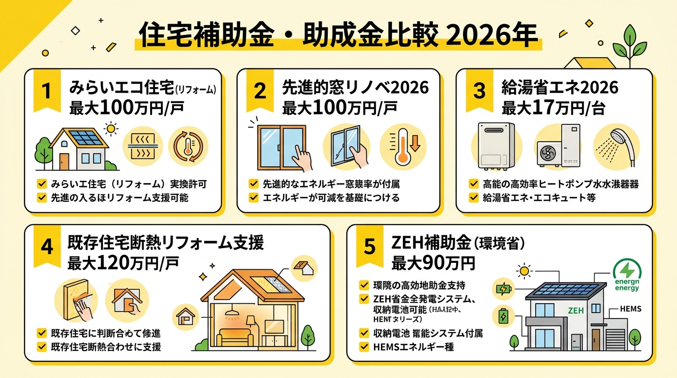 住宅補助金の比較図