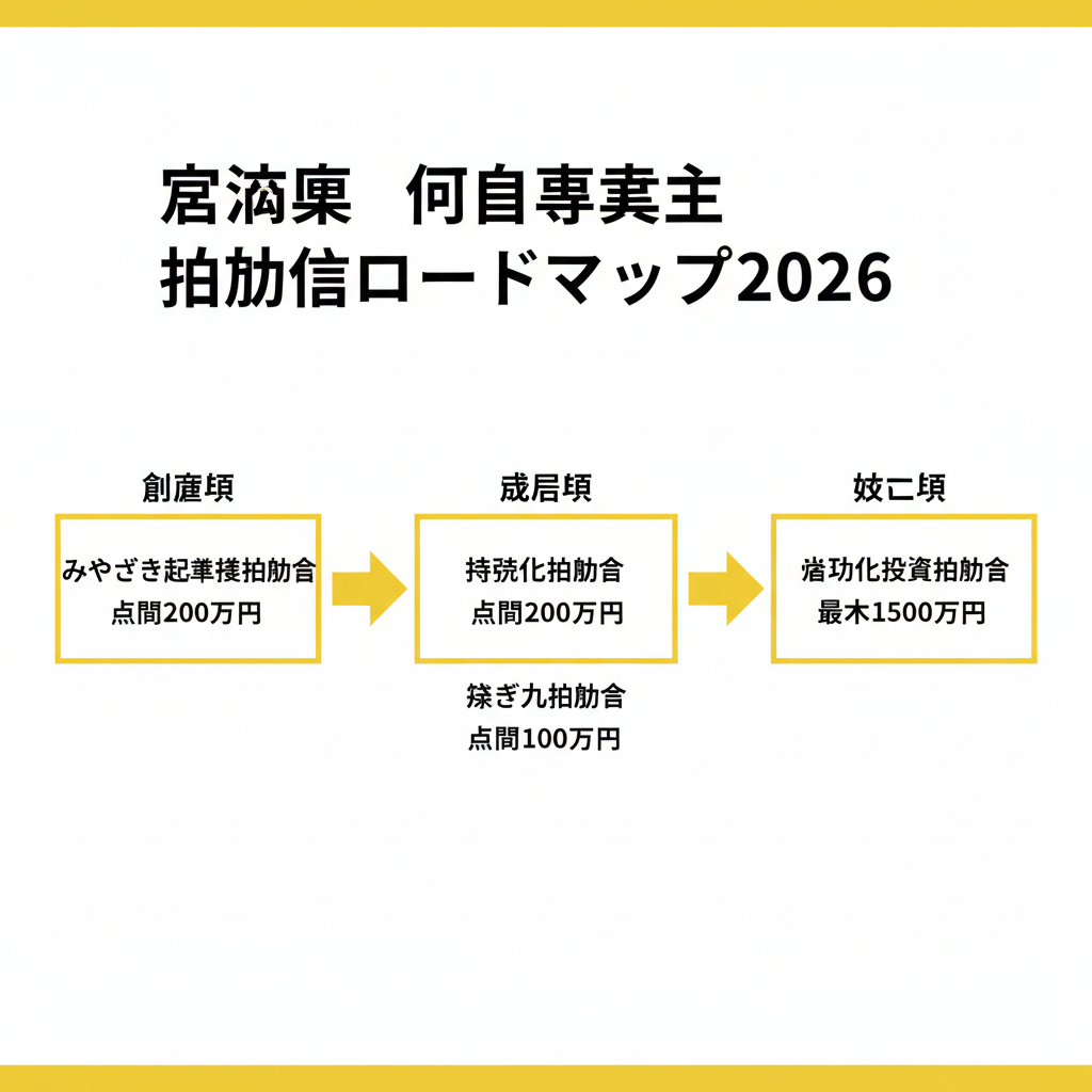 宮崎県 個人事業主 補助金ロードマップ2026