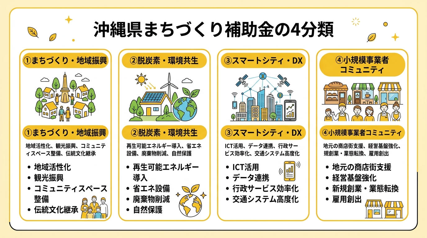 沖縄県まちづくり補助金の4分類