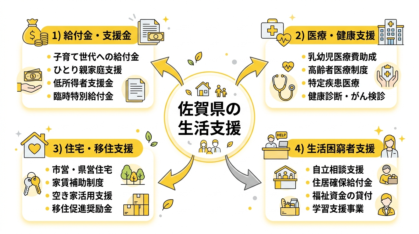 佐賀県生活支援制度の全体マップ
