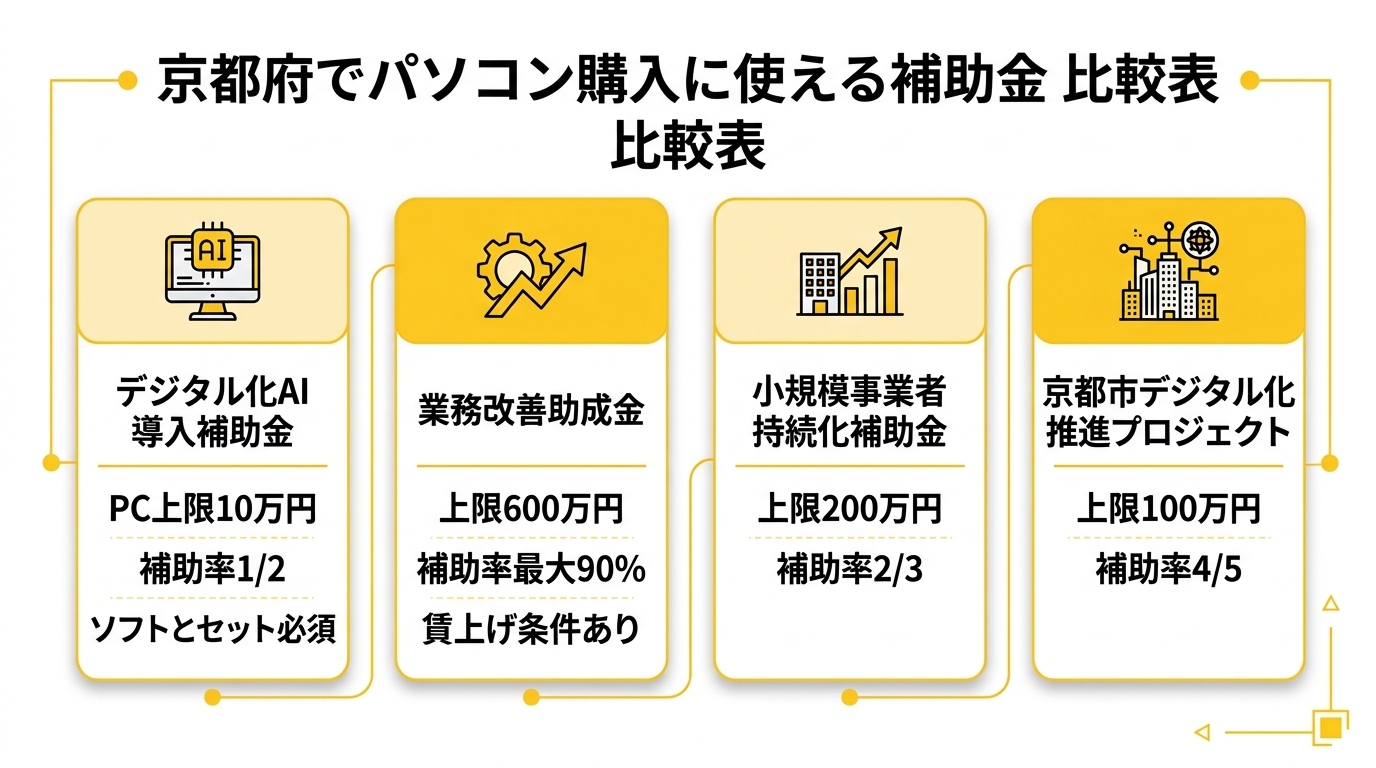 京都府のパソコン購入 補助金・助成金・給付金【2026年最新】 | 補助金 
