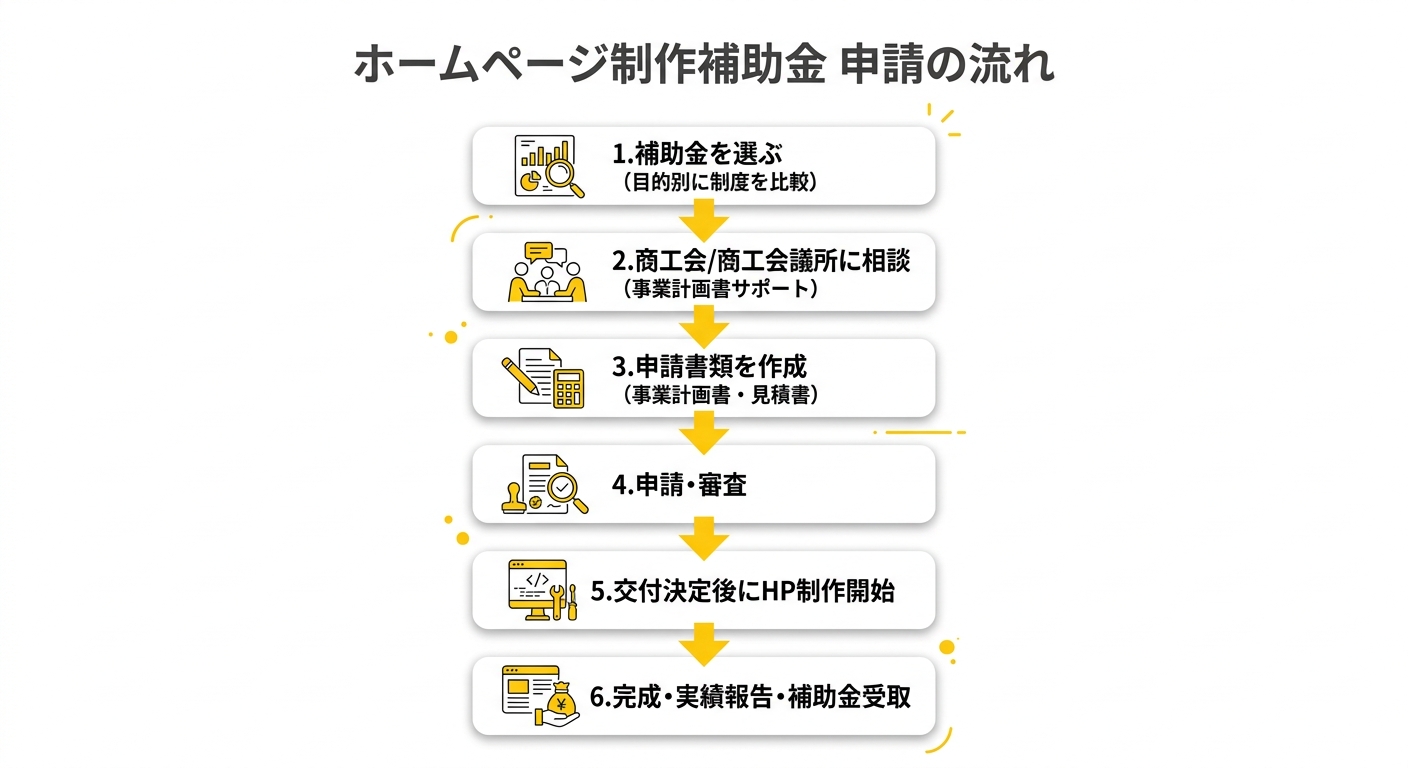 申請フロー図