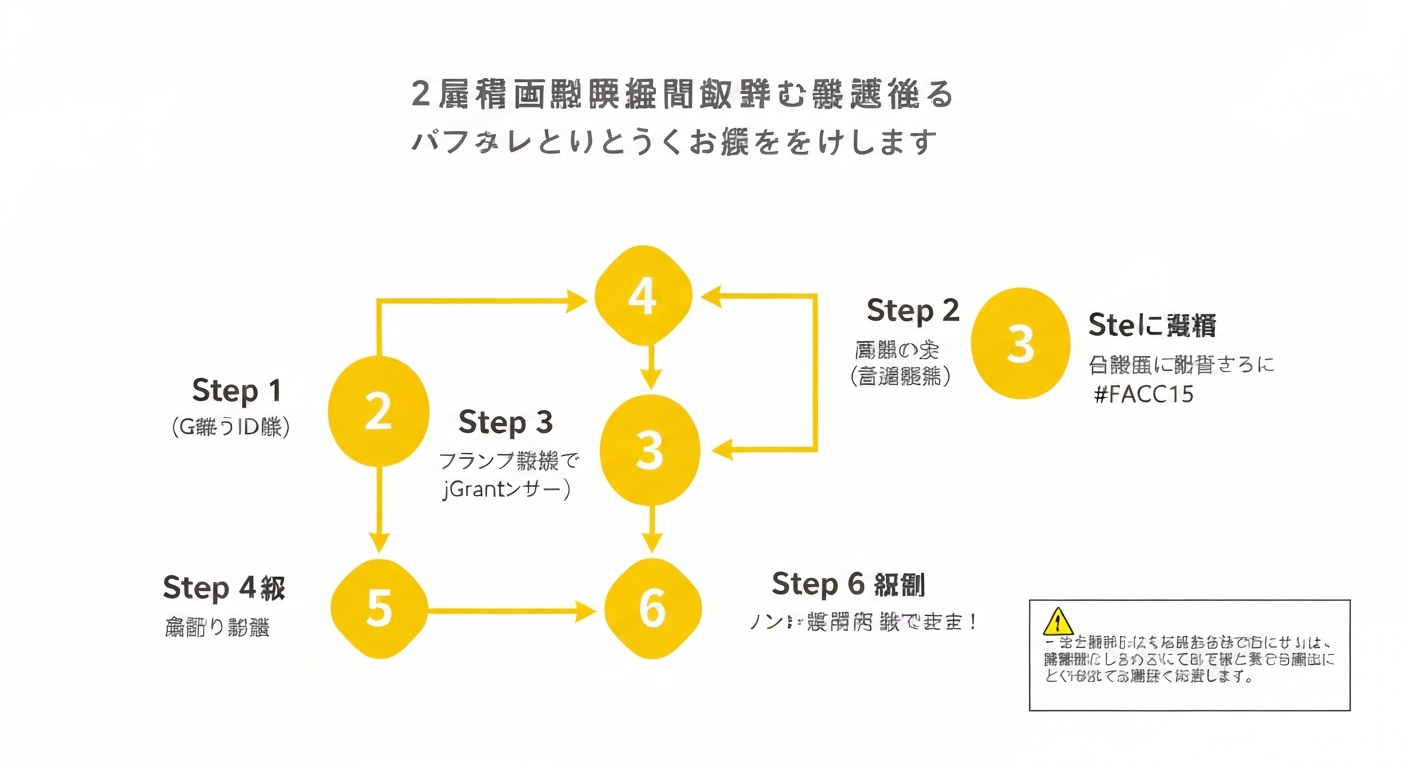 岡山県中小企業 補助金申請の流れ