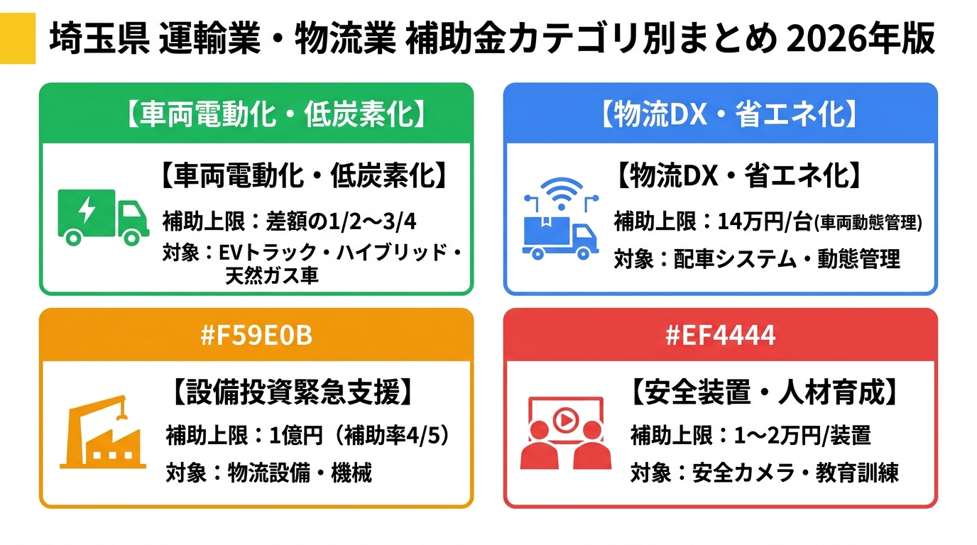 補助金カテゴリ別まとめ