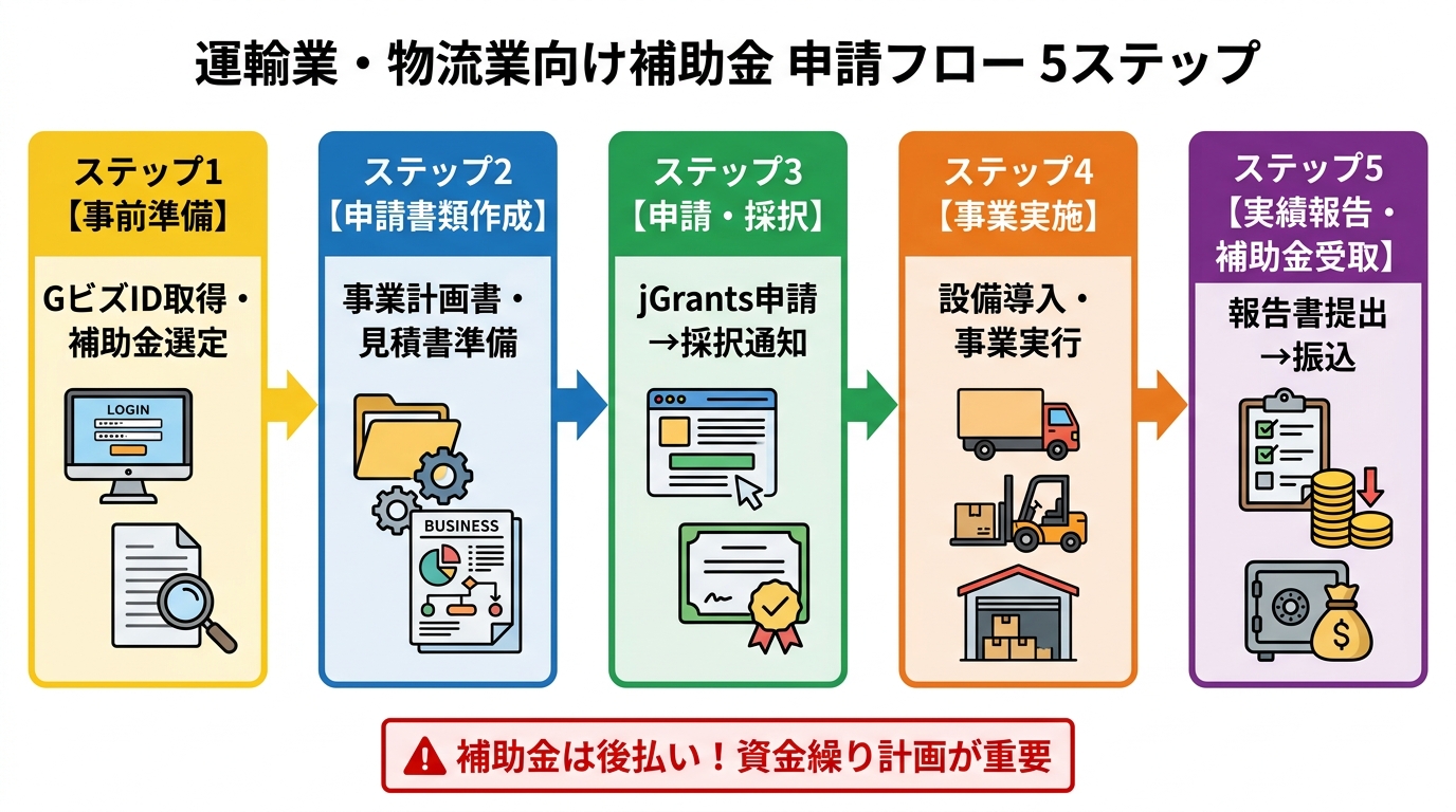 補助金申請フロー